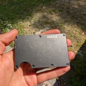 Ridge Wallet Gunmetal Titanium - Matte